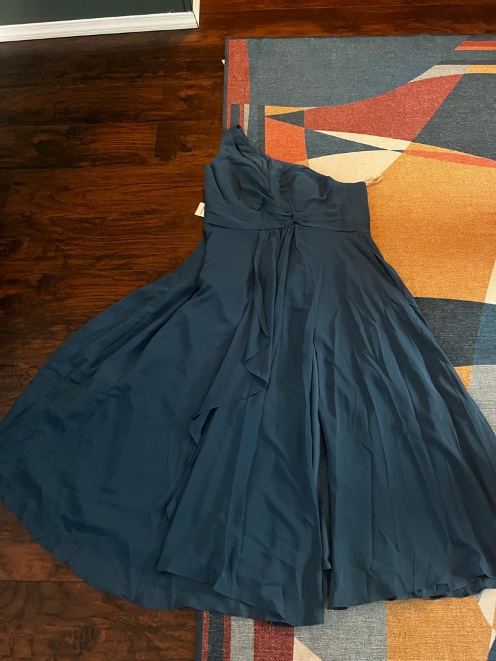 Elegant Teal A-Line Evening Dress